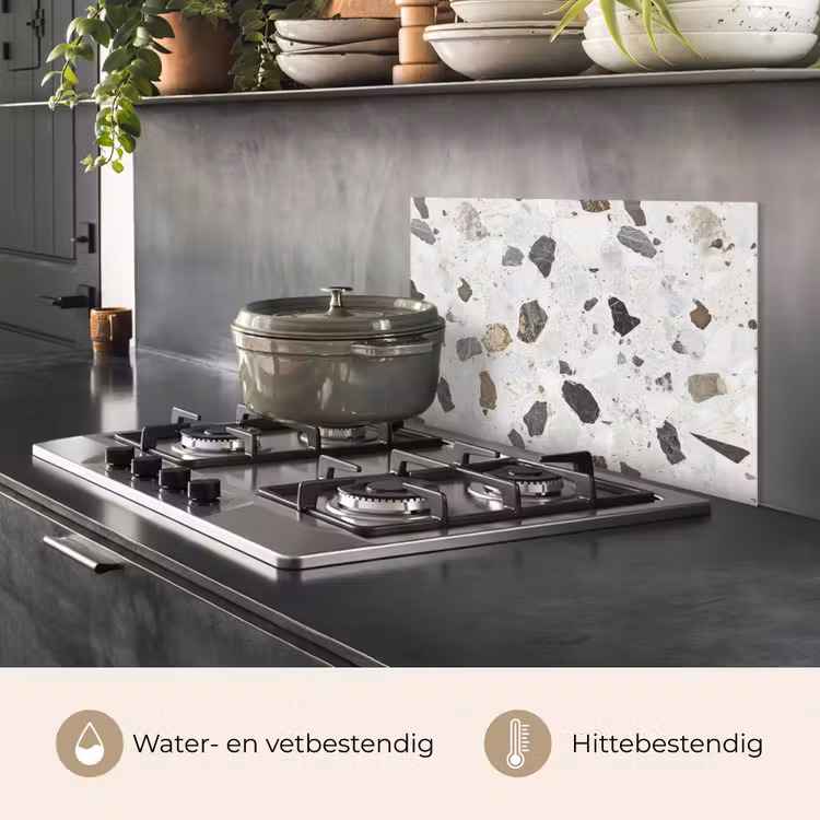Spatscherm keuken - Marmer - Terrazzo - Decoratie - Interieur — 7