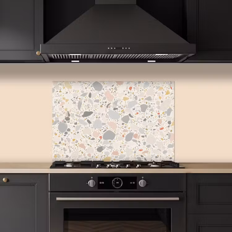 Spatscherm keuken - Patronen - Licht - Terrazzo - Decoratie — 2
