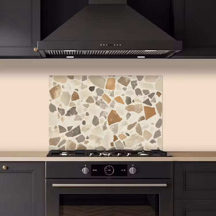 Spatscherm keuken - Stenen - Terrazzo - Decoratie - Tegels — 2