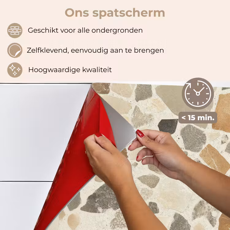 Spatscherm keuken - Stenen - Terrazzo - Decoratie - Tegels — 4