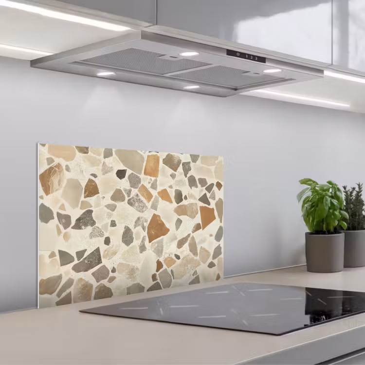 Spatscherm keuken - Stenen - Terrazzo - Decoratie - Tegels — 5