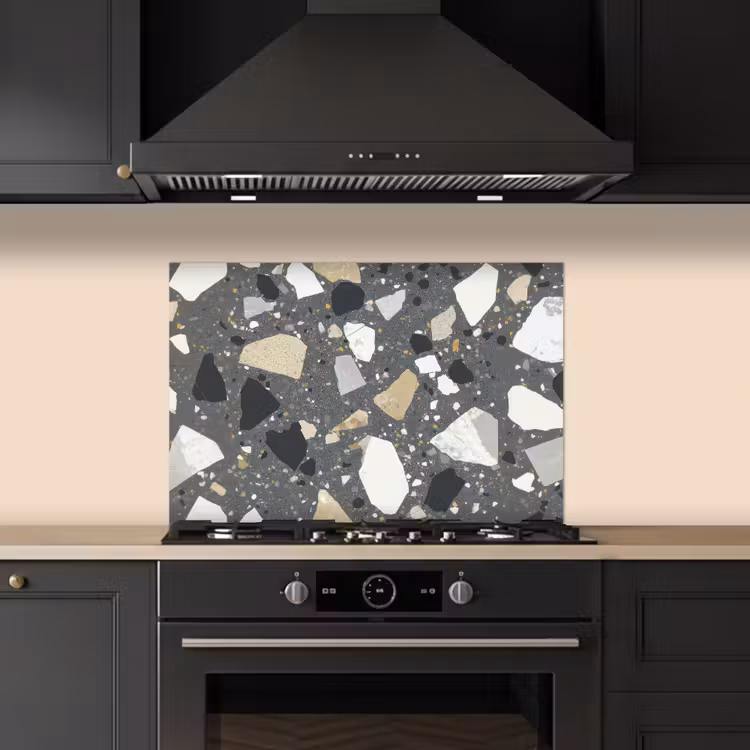 Spatscherm keuken - Terrazzo - Decoratie - Interieur - Stenen — 2