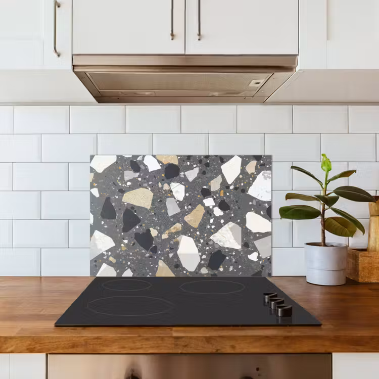 Spatscherm keuken - Terrazzo - Decoratie - Interieur - Stenen — 6