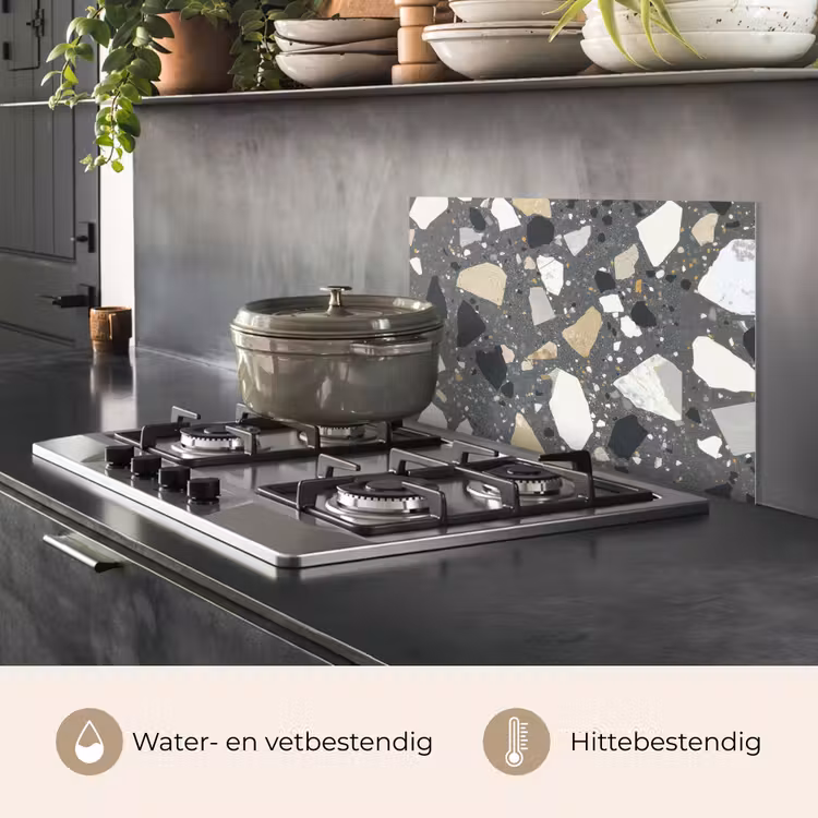 Spatscherm keuken - Terrazzo - Decoratie - Interieur - Stenen — 7