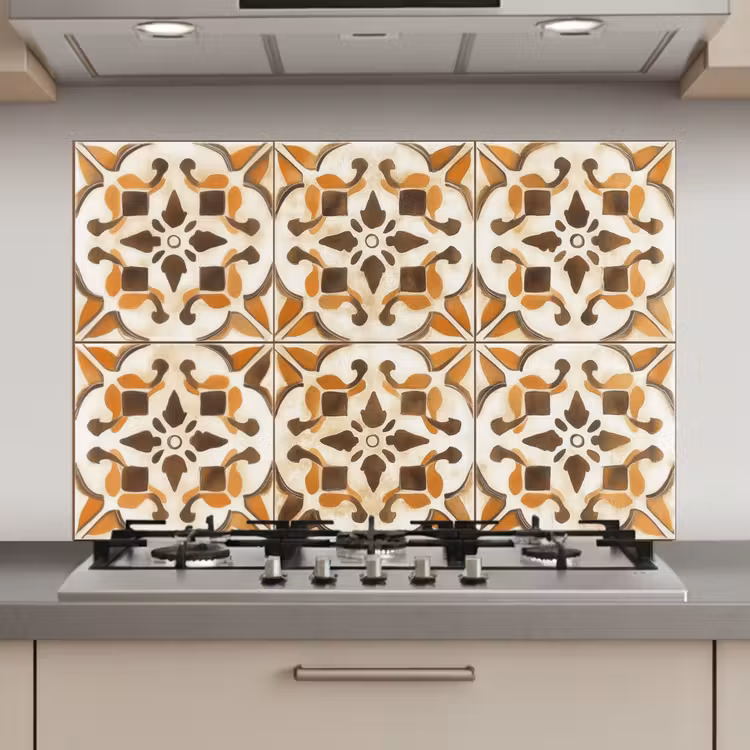 Spatscherm keuken - Vintage - Spaans - Decoratie - Keramiek — 1