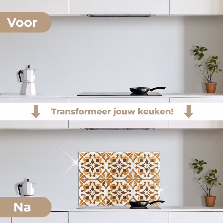 Spatscherm keuken - Vintage - Spaans - Decoratie - Keramiek — 3