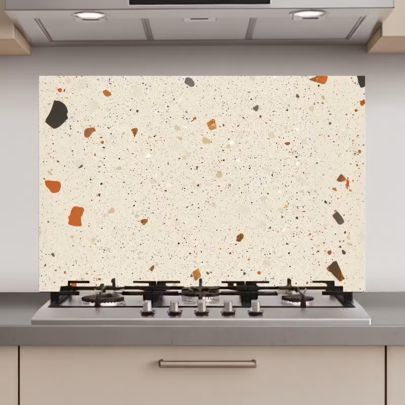 Spatscherm keuken - Terrazzo - Decoratie - Tegels - Patronen — 1