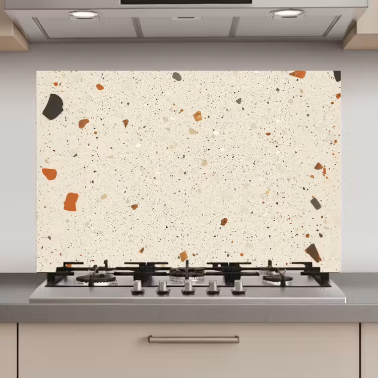 Spatscherm keuken - Terrazzo - Decoratie - Tegels - Patronen — 1