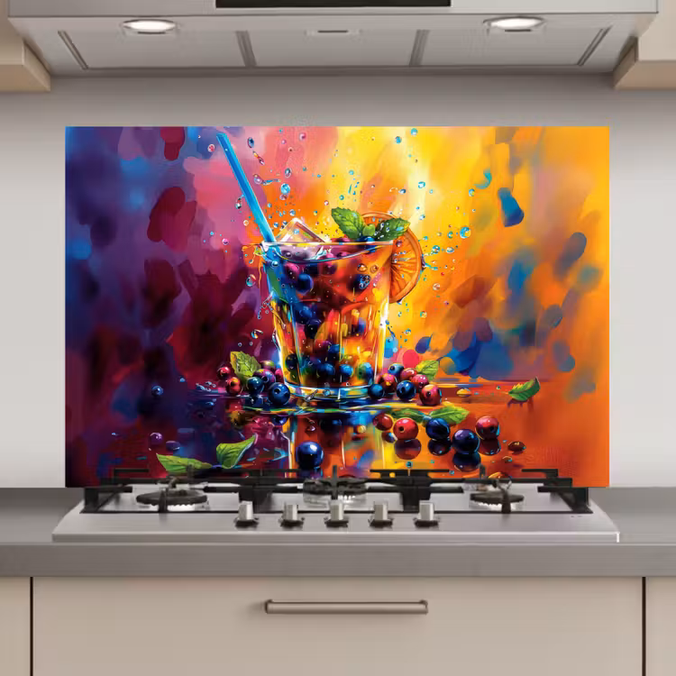 Spatscherm keuken - Cocktail - Fruit - Kleurrijk - Drank — 1