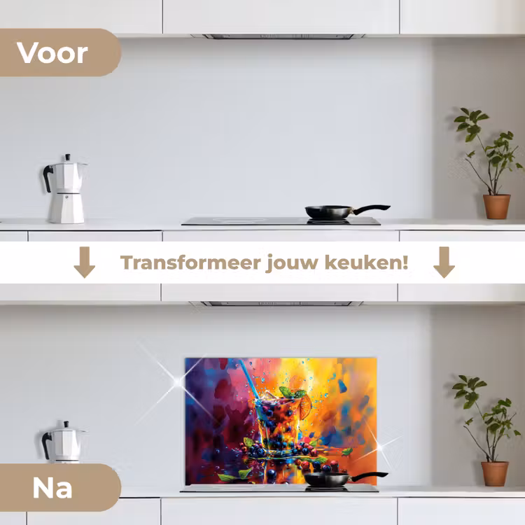 Spatscherm keuken - Cocktail - Fruit - Kleurrijk - Drank — 3