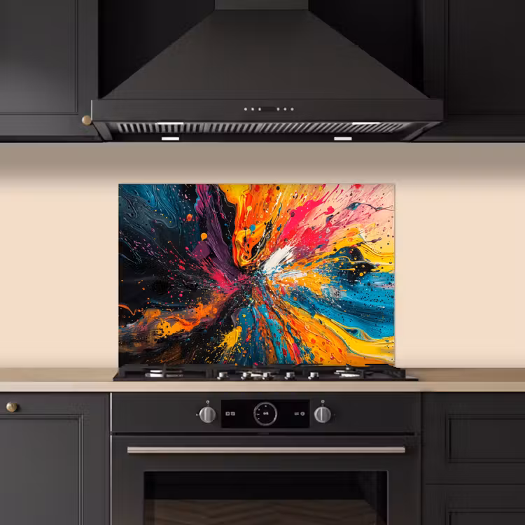 Spatscherm keuken - Kleuren - Verf - Patroon — 2