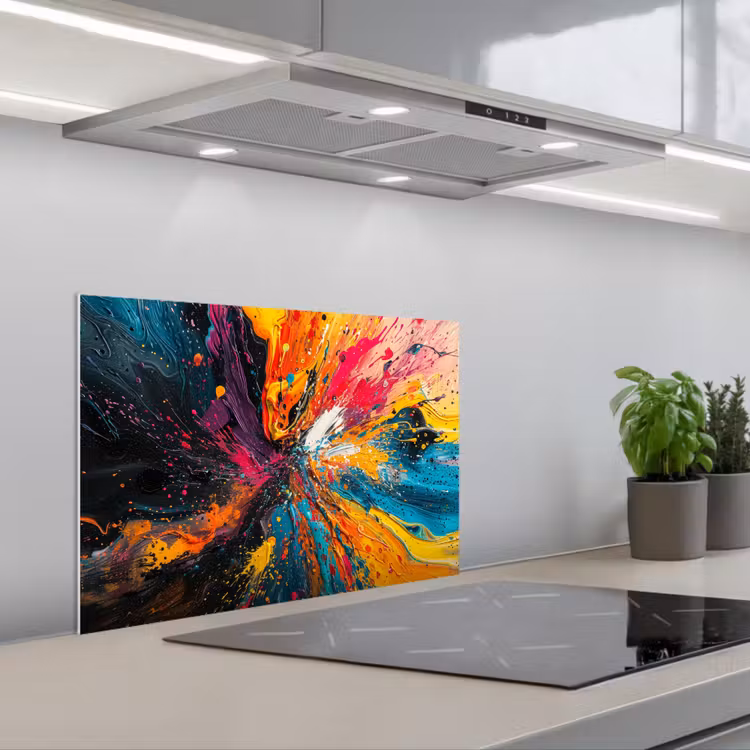 Spatscherm keuken - Kleuren - Verf - Patroon — 5