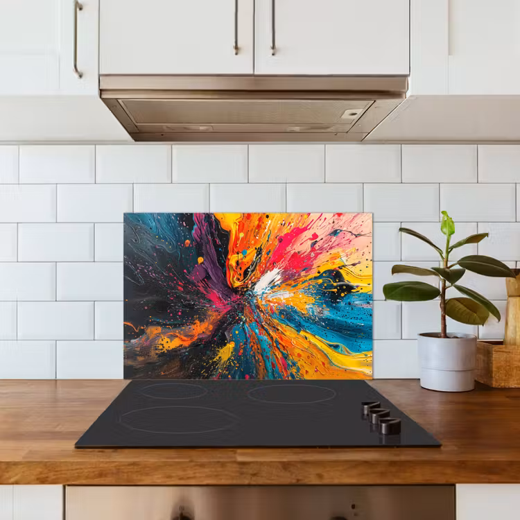 Spatscherm keuken - Kleuren - Verf - Patroon — 6