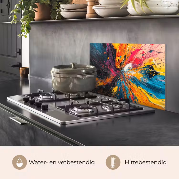 Spatscherm keuken - Kleuren - Verf - Patroon — 7