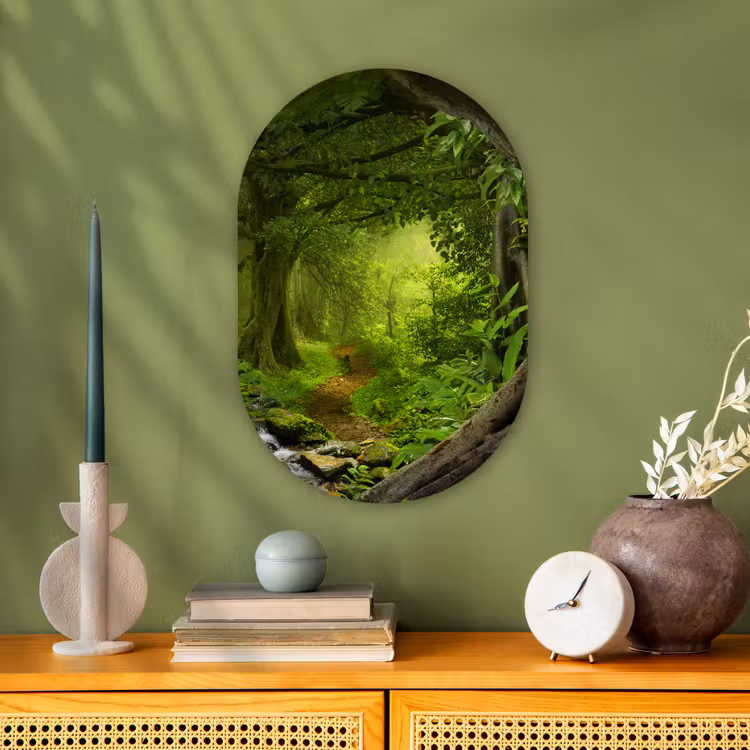 Muurovaal - Jungle - Groen - Natuur - Tropisch - Planten — 2