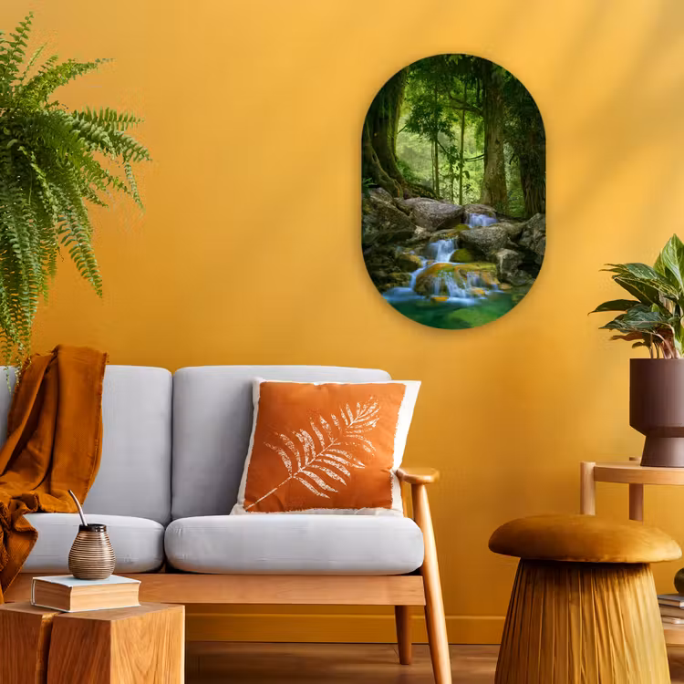 Muurovaal - Jungle - Stenen - Water - Natuur - Planten — 1