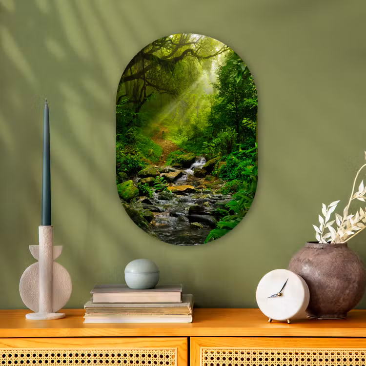 Muurovaal - Jungle - Water - Bladeren - Zon - Natuur — 3