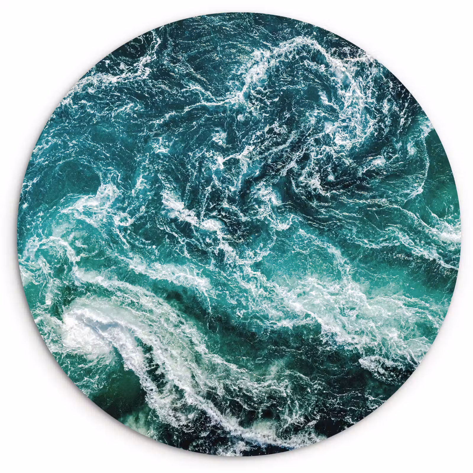 Muurcirkel - Oceaan - Water - Zee - Luxe - Groen - Turquoise — 1