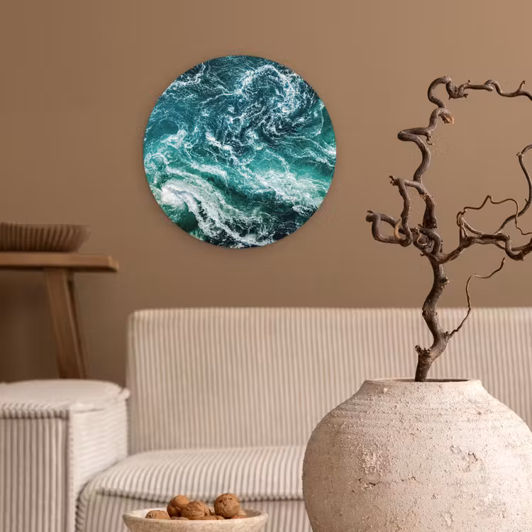 Muurcirkel - Oceaan - Water - Zee - Luxe - Groen - Turquoise — 2