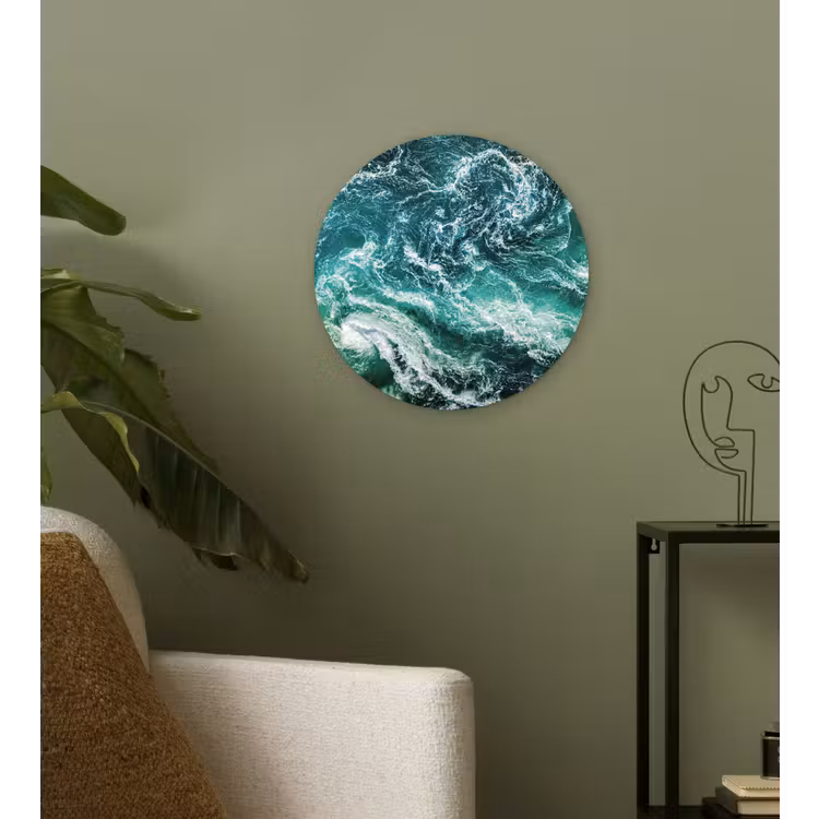 Muurcirkel - Oceaan - Water - Zee - Luxe - Groen - Turquoise — 3