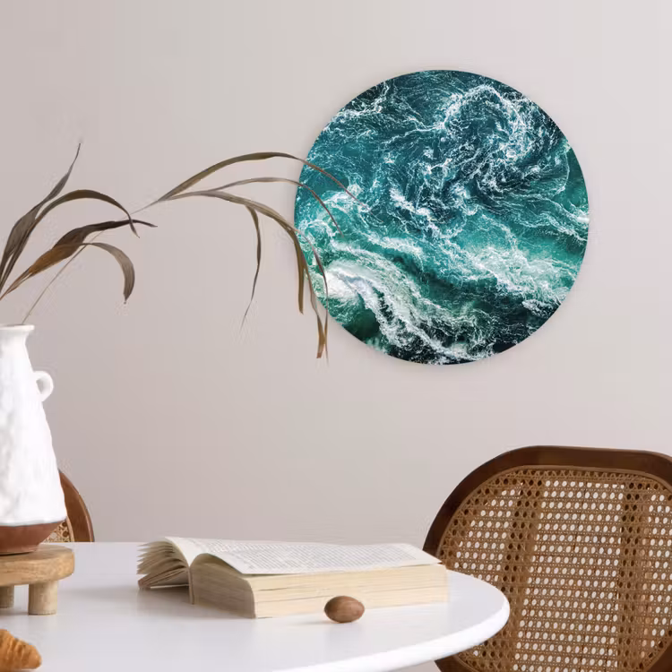 Muurcirkel - Oceaan - Water - Zee - Luxe - Groen - Turquoise — 4