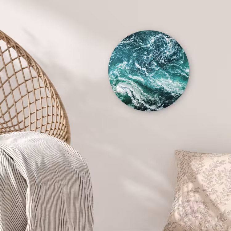 Muurcirkel - Oceaan - Water - Zee - Luxe - Groen - Turquoise — 5