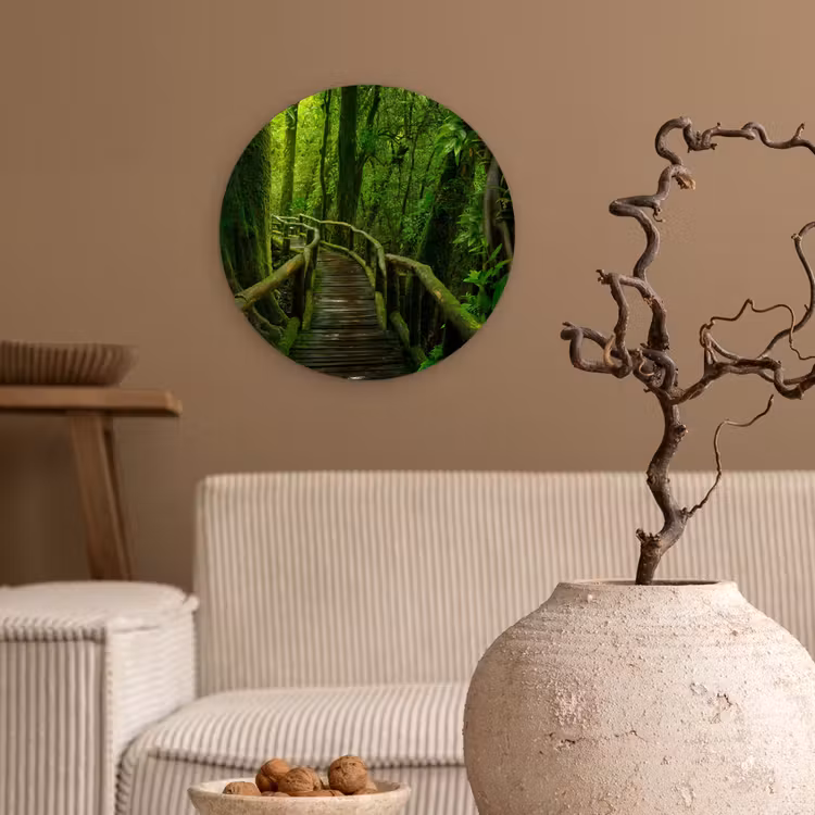 Muurcirkel - Jungle - Brug - Mos - Natuur - Tropisch — 2