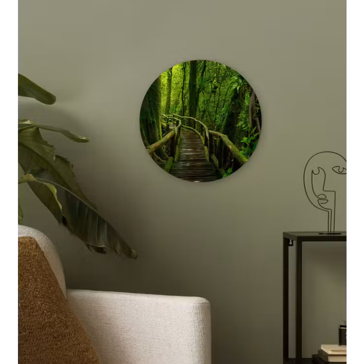 Muurcirkel - Jungle - Brug - Mos - Natuur - Tropisch — 3