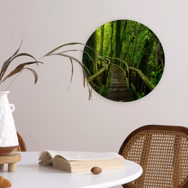 Muurcirkel - Jungle - Brug - Mos - Natuur - Tropisch — 4