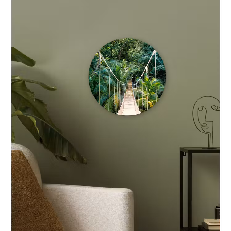 Muurcirkel - Jungle - Palmboom - Brug - Natuur - Planten — 3