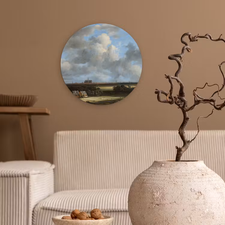 Muurcirkel - Gezicht op Haarlem met bleekvelden - Schilderij van Jacob van Ruisdael — 2