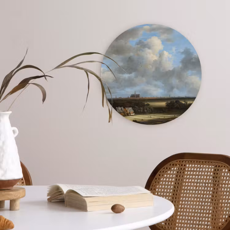 Muurcirkel - Gezicht op Haarlem met bleekvelden - Schilderij van Jacob van Ruisdael — 4