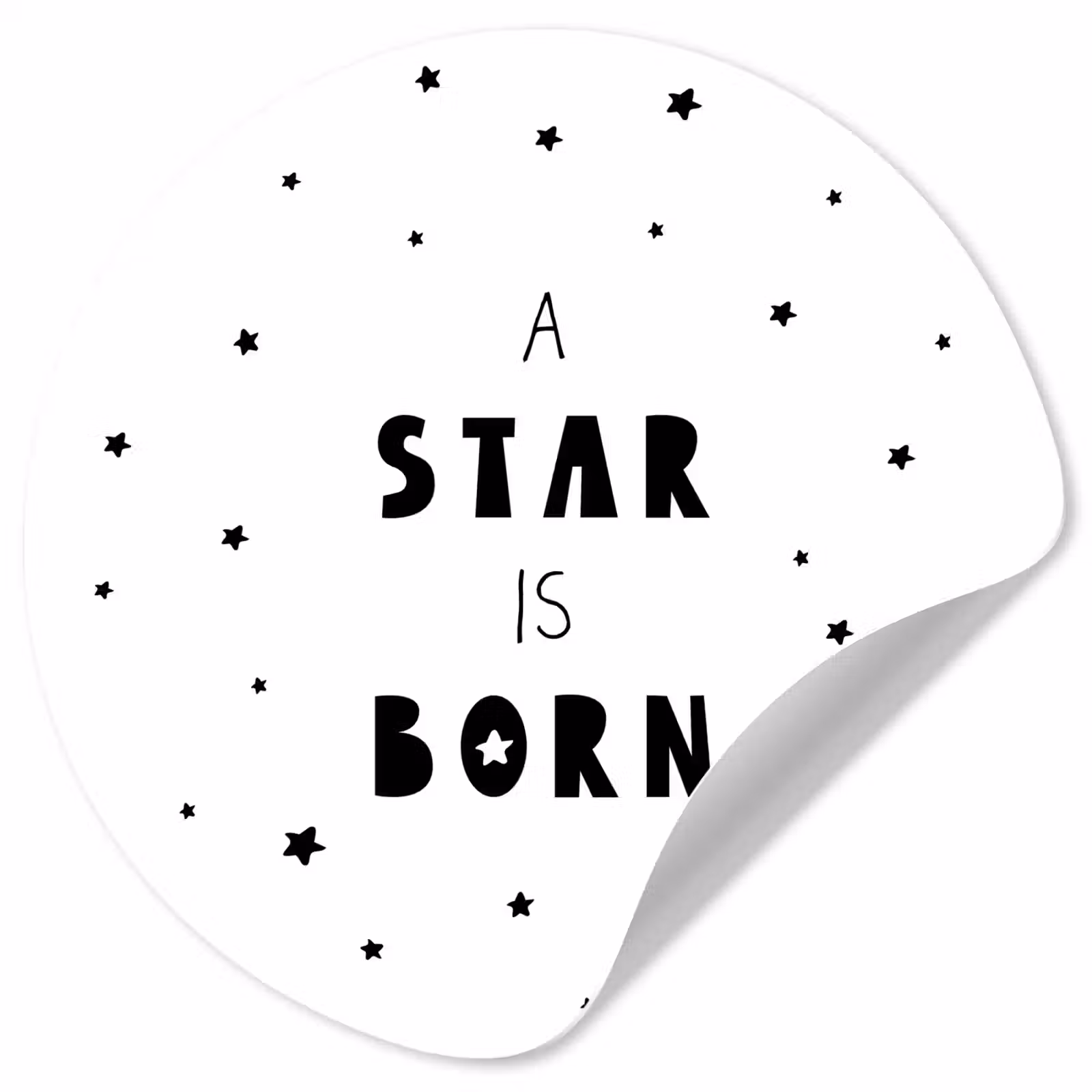 Behangcirkel - Quotes - A star is born - Baby - Kinderen - Spreuken — 1