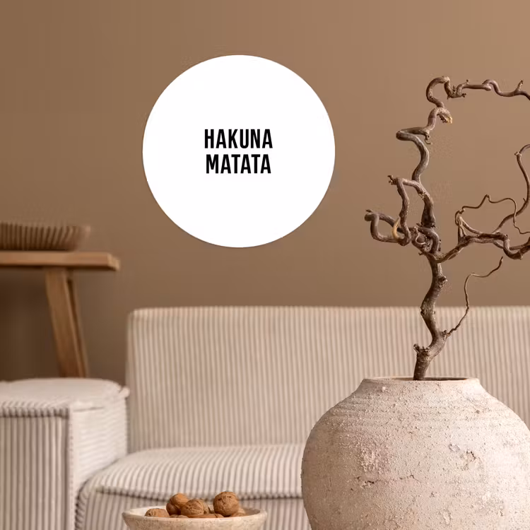 Behangcirkel - Quotes - Hakuna matata - Kinderen - Baby - Tekst — 2