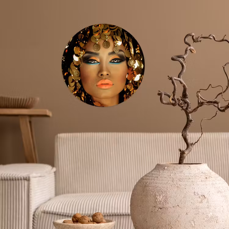 Behangcirkel - Vrouw - Cleopatra - Goud - Sieraden - Make up - Luxe — 2