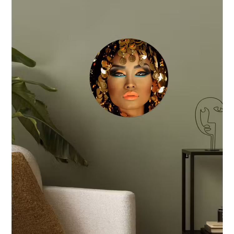 Behangcirkel - Vrouw - Cleopatra - Goud - Sieraden - Make up - Luxe — 3