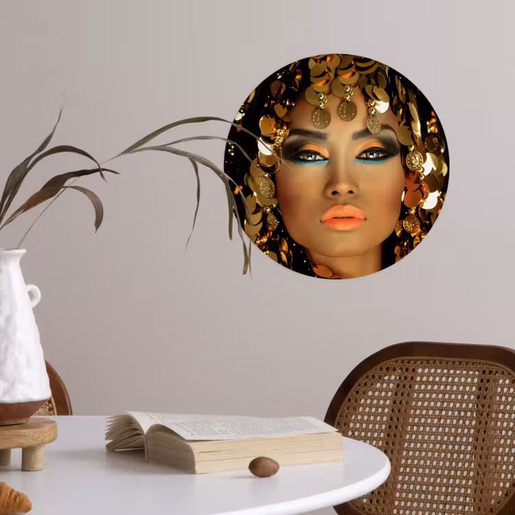 Behangcirkel - Vrouw - Cleopatra - Goud - Sieraden - Make up - Luxe — 4