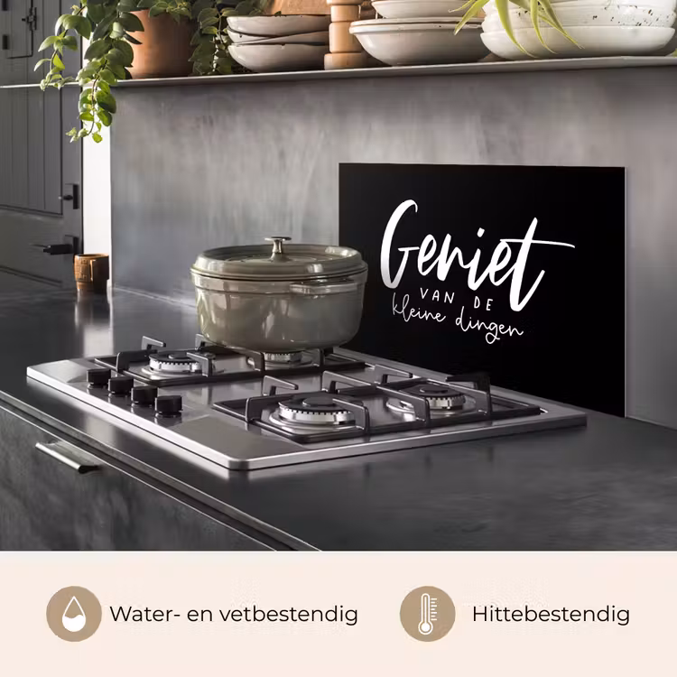 Spatscherm keuken - Quotes - Geniet van de kleine dingen - Spreuken — 7