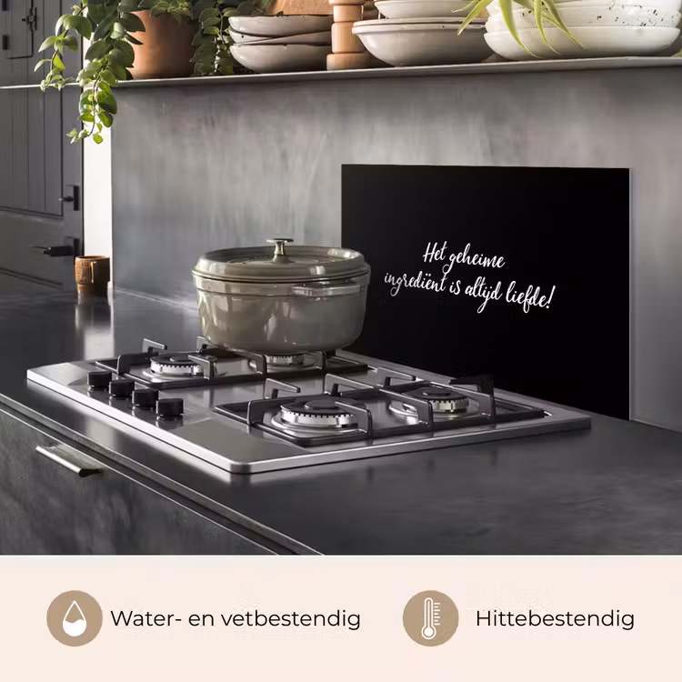Spatscherm keuken - Quotes - Koken - Het geheime ingrediënt is altijd liefde! - Spreuken - Liefde — 7