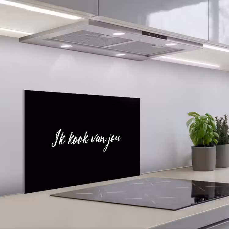 Spatscherm keuken - Quotes - Spreuken - Ik kook van jou - Liefde - Partner — 5