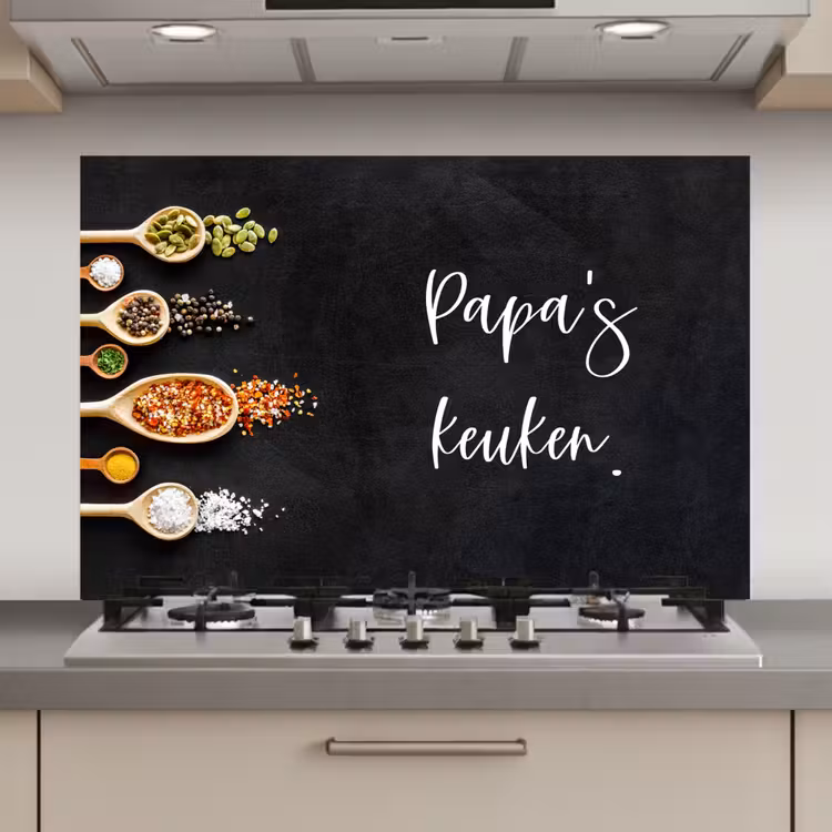 Spatscherm keuken - Quotes - Spreuken - Keuken - Papa's keuken - Papa — 1