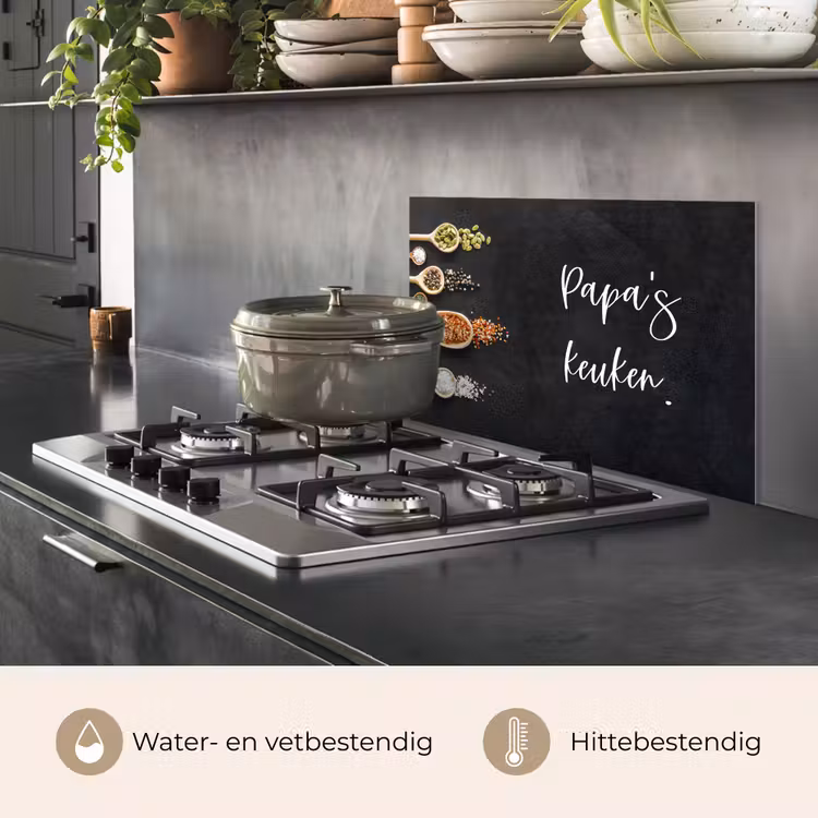 Spatscherm keuken - Quotes - Spreuken - Keuken - Papa's keuken - Papa — 7