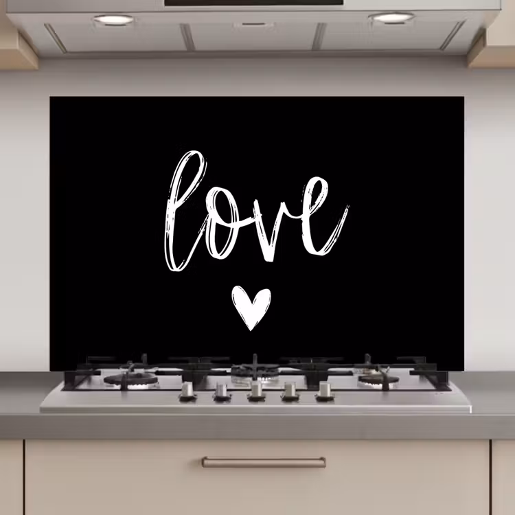 Spatscherm keuken - Spreuken - Love - Quotes — 1
