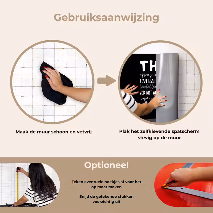 Spatscherm keuken - Thuis - Spreuken - Hartje — 8