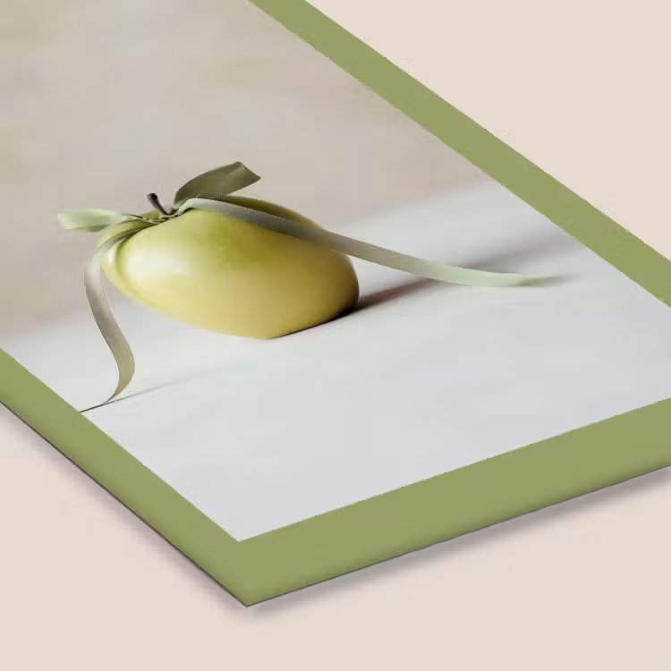 Poster met lijst - Groen - Appel - Strikje — 7