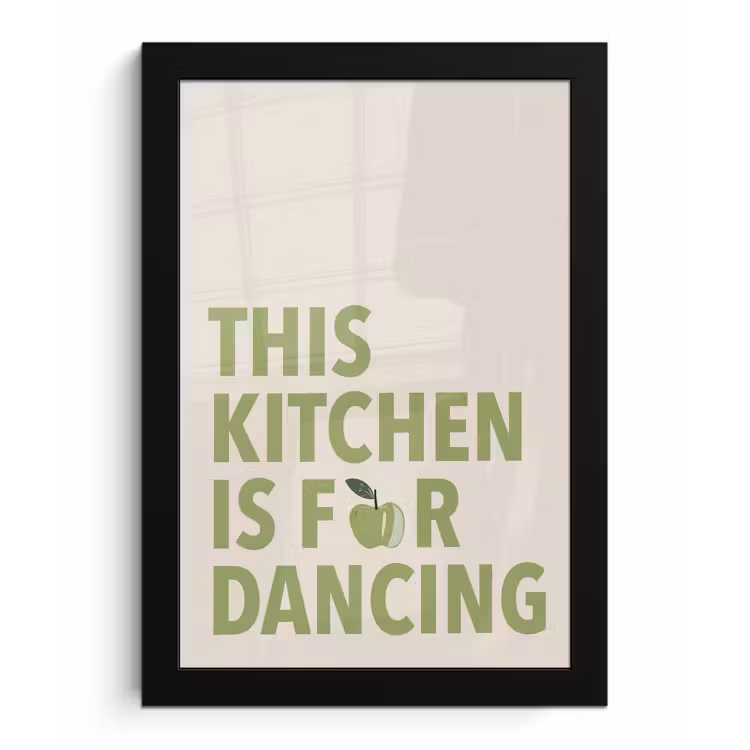 Poster met lijst - Quote - Appel - Illustratie — 1