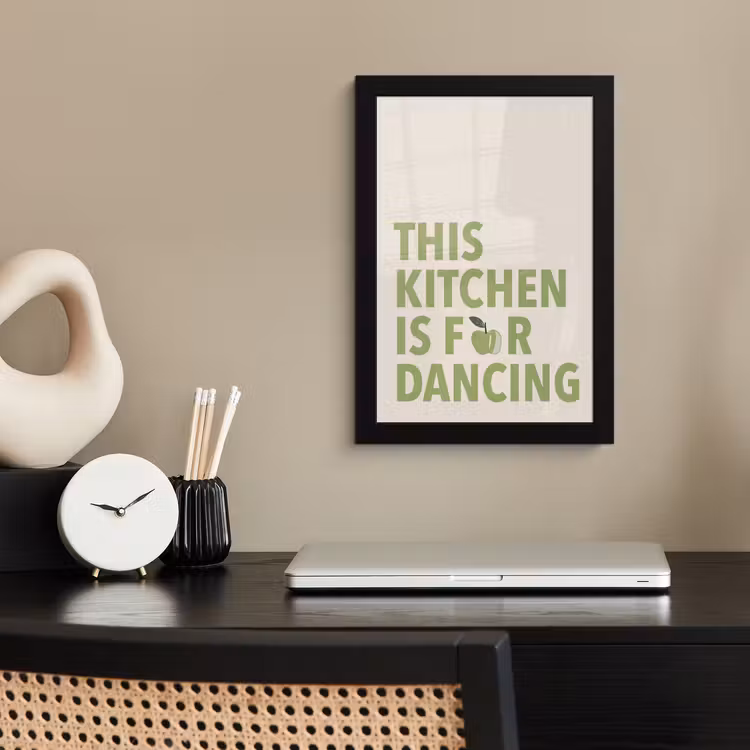 Poster met lijst - Quote - Appel - Illustratie — 2