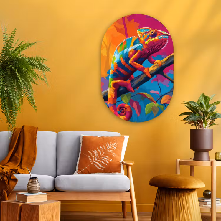 Wandoval Glas – Kameleon - Tak - Gestreept - Bladeren — 3