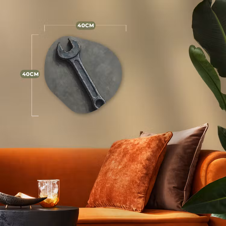 Organische - vormen - aluminium - Steeksleutel - Schilderij - Gereedschap - Verf — 4