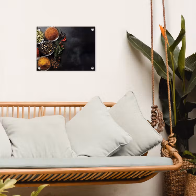 Tuinposter - Glazen - Bakjes - Blaadjes - Kruiden — 5
